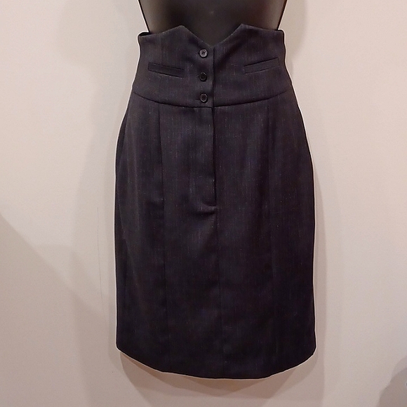 Kensie High-Waist Fly Front Suiting Pencil Skirt- Sz. 2 - Picture 11 of 11